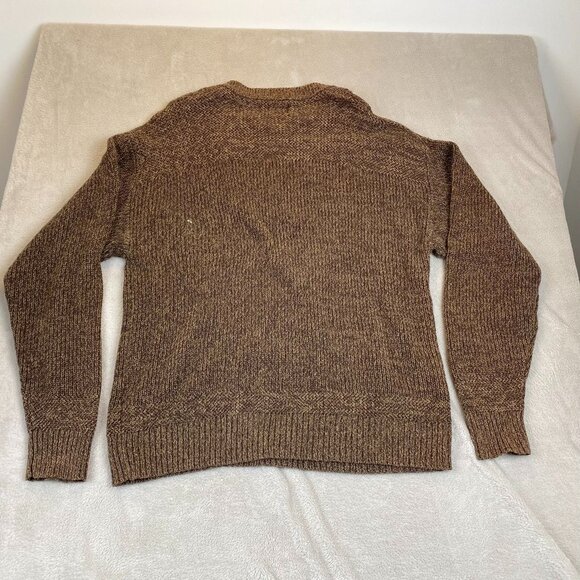 Redhead Mens Henley Sweater XL Cotton/Acrylic Blend Brown Textured Knit - Picture 12 of 12